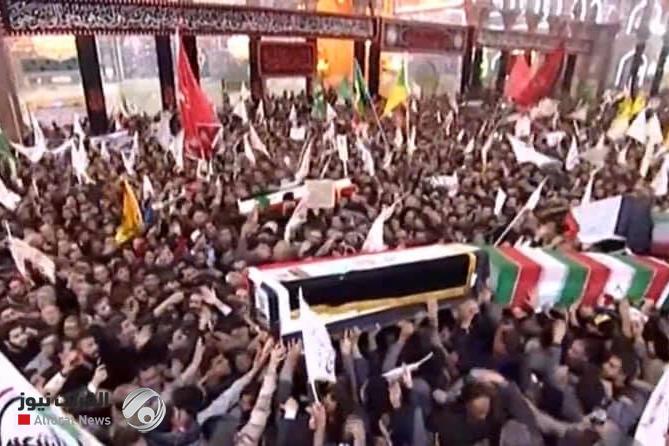 مراسم وداع با سردار دلها و شهدای مقاومت در عراق مراسم وداع با سردار دلها و شهدای مقاومت در عراق