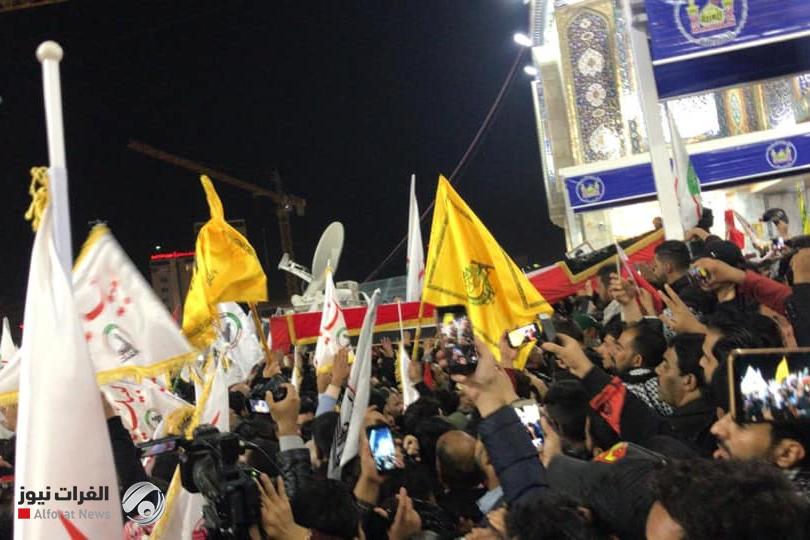 مراسم وداع با سردار دلها و شهدای مقاومت در عراق مراسم وداع با سردار دلها و شهدای مقاومت در عراق