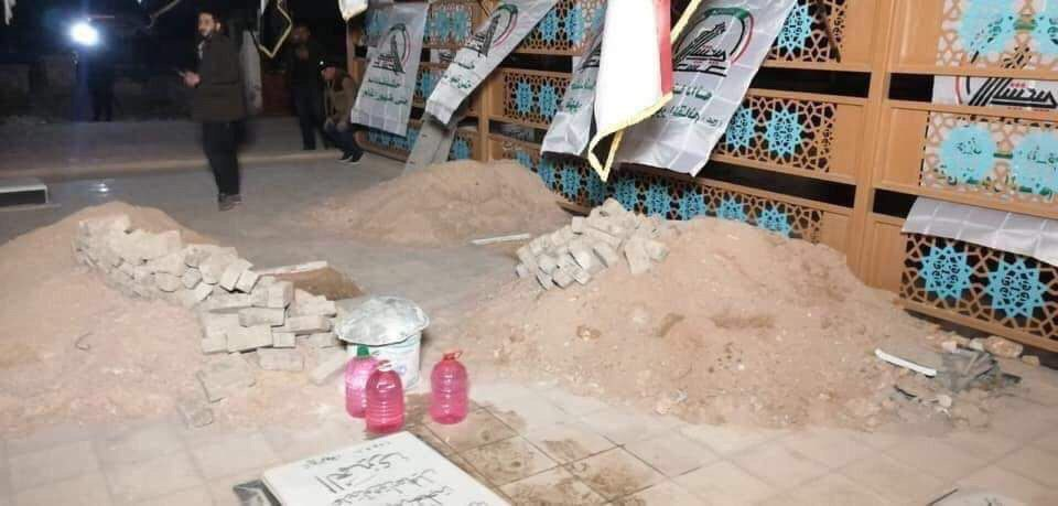 مراسم وداع با سردار دلها و شهدای مقاومت در عراق مراسم وداع با سردار دلها و شهدای مقاومت در عراق