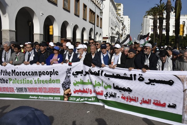 تظاهرات گسترده مراکشی‌ها علیه معامله قرن+ عکس