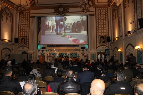 بزرگداشت انقلاب و اربعین سردار سلیمانی در لندن + عکس