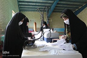عکس | تلاش بانوان جهادگر شازندی برای مقابله با کرونا