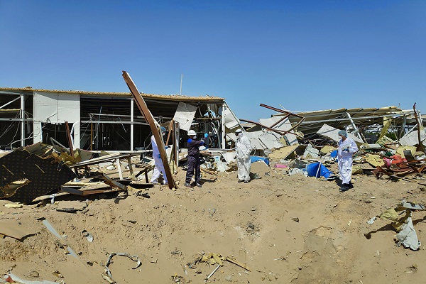 بررسی آلودگی رادیواکتیو فرودگاه کربلا پس از حمله آمریکا + عکس