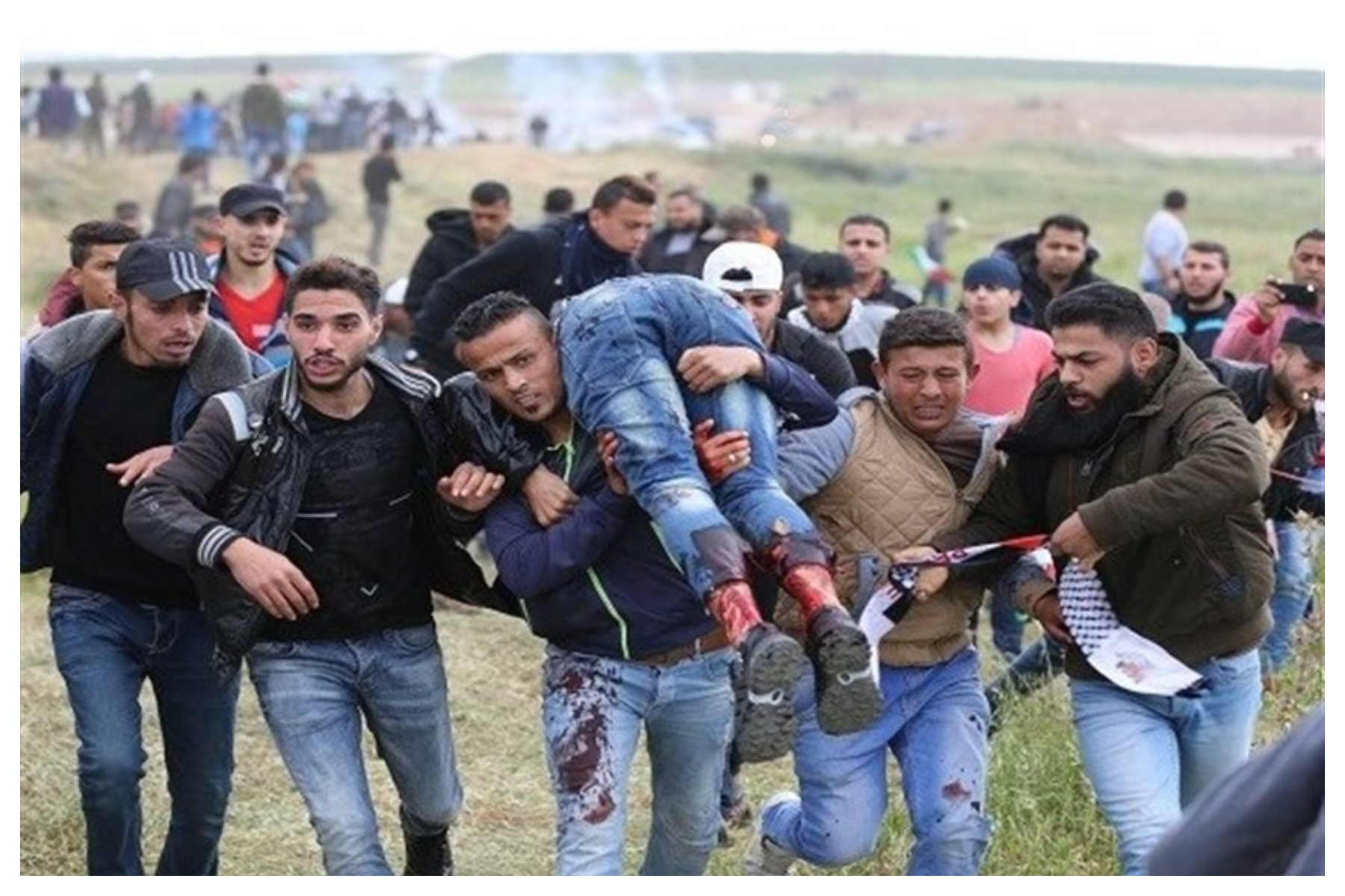 تیراندازی نظامیان صهیونیست به جوانان در شمال غزه