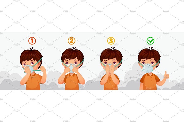 نحوه استفاده و دور انداختن ماسک بهداشتی