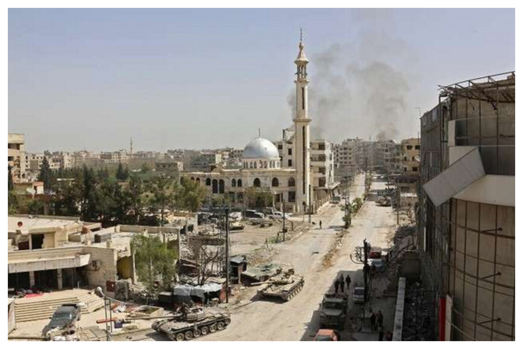 انفجار بمب مقابل دفتر حزب بعث در حومه دمشق