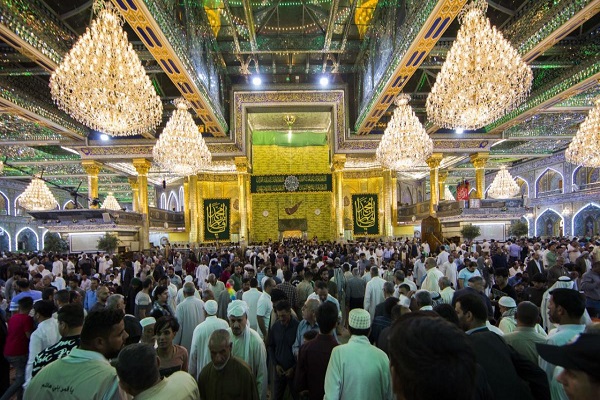 خیل عظیم زائران در کربلا در شب ولادت امام زمان(عج) + عکس