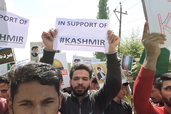 برگزاری راهپیمایی روز قدس در کشمیر