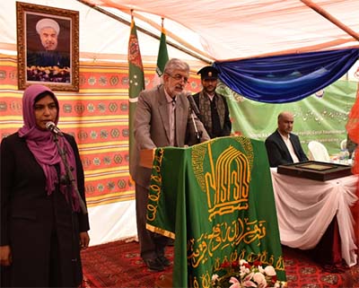 خانه امام رضا(ع) در مرو رنگ ارادت گرفت + عکس