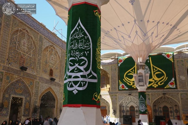 آذین بندی حرم حضرت علی(ع) به مناسبت عید غدیر + عکس