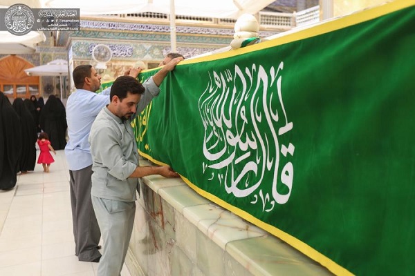 آذین بندی حرم حضرت علی(ع) به مناسبت عید غدیر + عکس