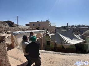 بیرق عزا در حسینیه کبابی بیرجند