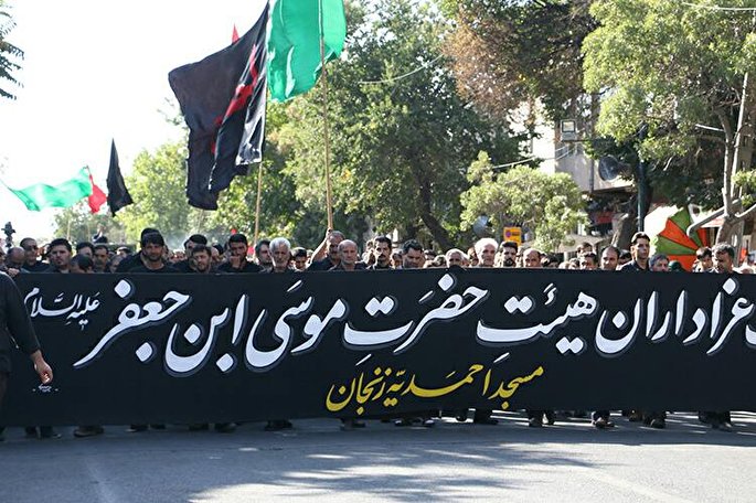 گزارش تصویری دسته عزاداری احمدیه زنجان
