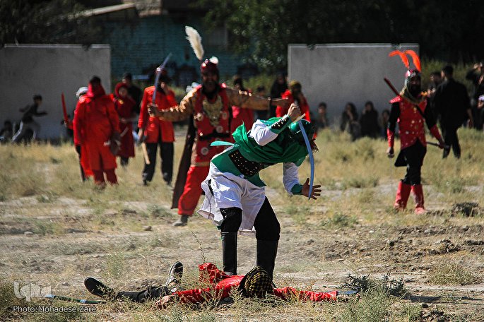 مراسم شبیه خوانی در شهرک عرب‌ها - مشهد
