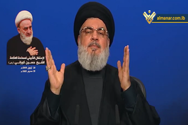 تأکید سید حسن نصرالله بر مقابله با نقض حریم هوایی لبنان از سوی اسرائیل تأکید سید حسن نصرالله بر مقابله با نقض حریم هوایی لبنان از سوی اسرائیل