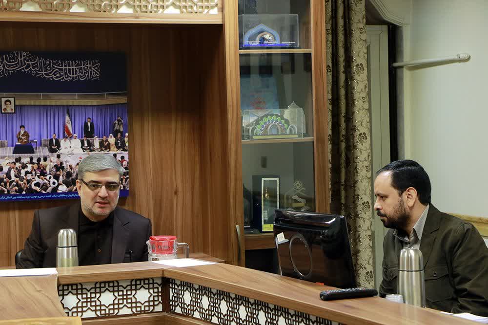 دیدار مدیر شبکه قرآن با رئیس مرکز امور قرآنی اوقاف