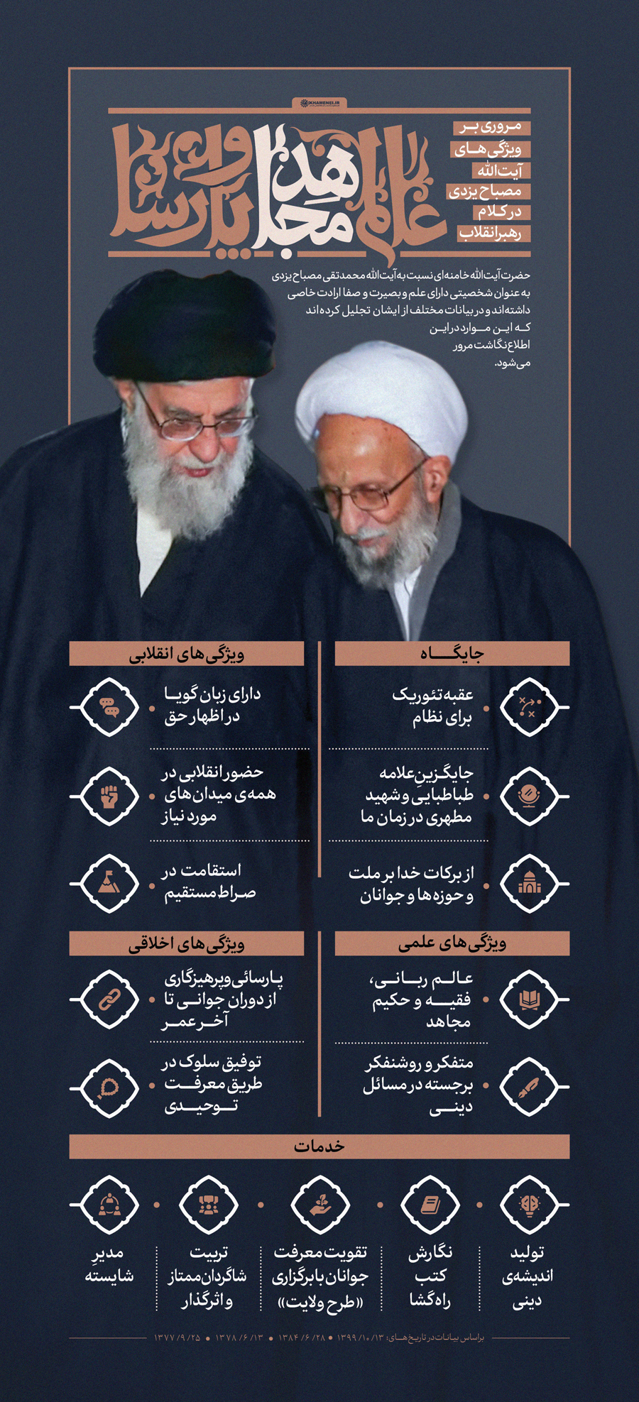 آیت الله مصباح یزدی عالم مجاهد و پارسا