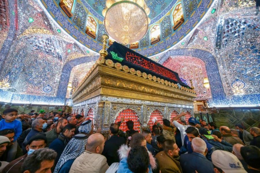 تصاویری از حرم علوی در سالروز شهادت حضرت فاطم(س)