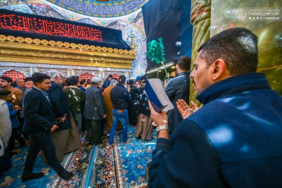 تصاویری از حرم علوی در سالروز شهادت حضرت فاطم(س)