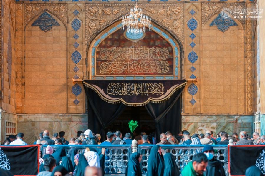 تصاویری از حرم علوی در سالروز شهادت حضرت فاطم(س)