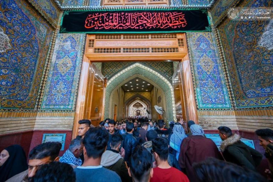 تصاویری از حرم علوی در سالروز شهادت حضرت فاطم(س)