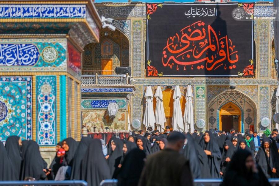 تصاویری از حرم علوی در سالروز شهادت حضرت فاطم(س)