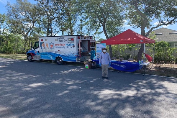 ارائه تست رایگان کرونا از سوی مسلمانان فلوریدا + عکس
