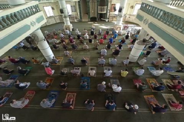 بازگشت نمازگزاران به مساجد شهر رفح فلسطین