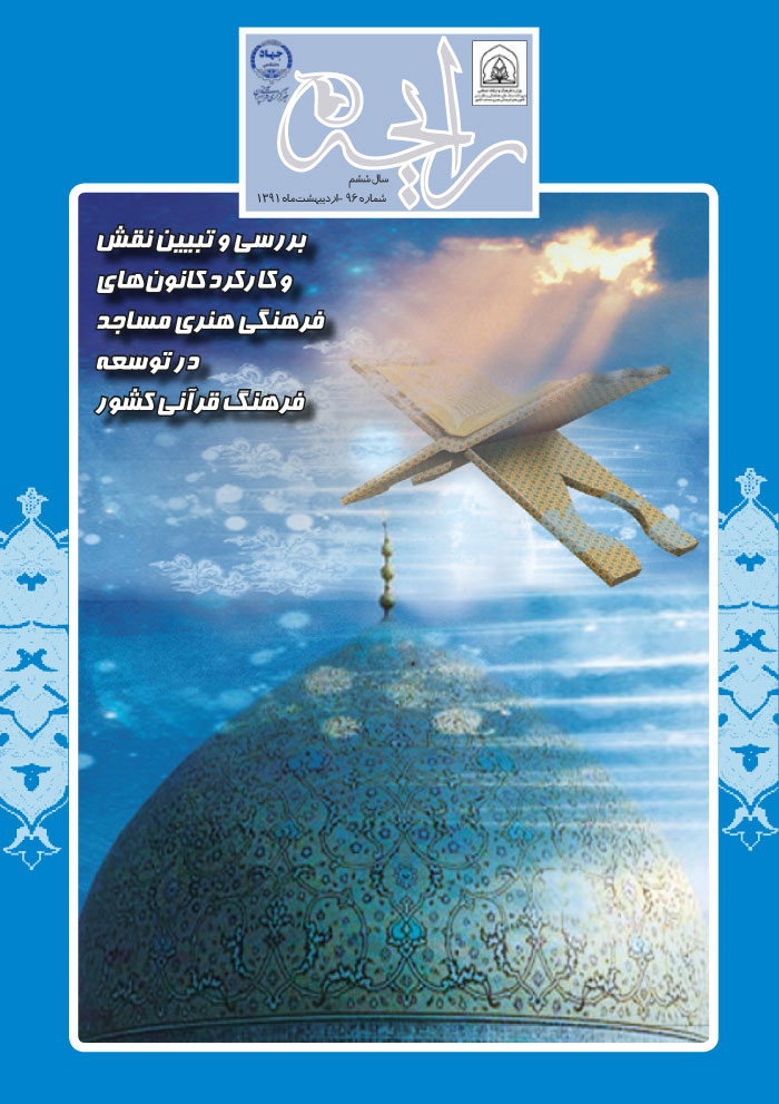 نشریه رایحه نقش کانون‌های فرهنگی هنری مساجد در توسعه فرهنگ قرآنی