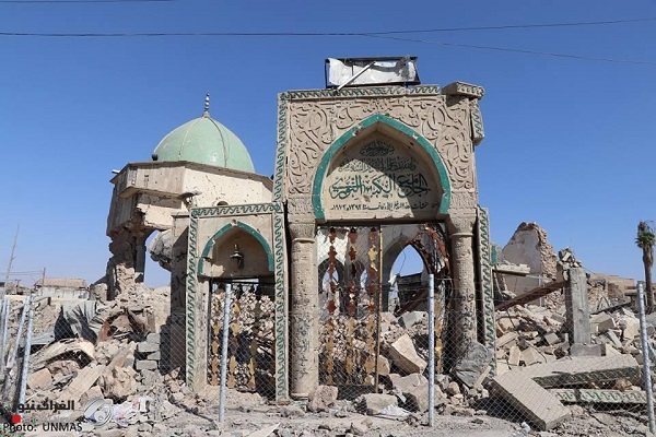 پخش مجدد اذان در مسجد جامعه نوری موصل