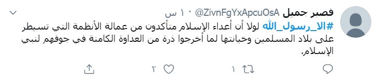 ترند شدن هشتگ #الا_رسول_الله در اعتراض به هتک حرمت پیامبر اسلام(ص) در هند 