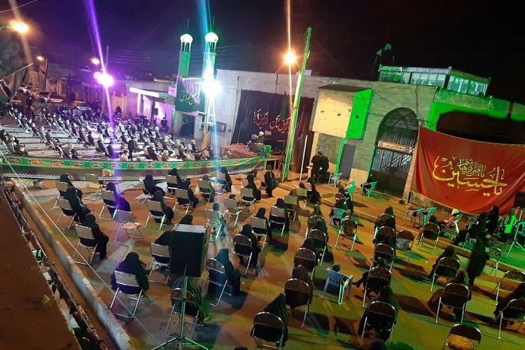 عکس | مراسم شام غریبان در مسجد امام حسن مجتبی(ع) زنجان