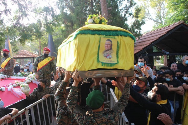 برگزاری مراسم تشییع مدافع حرم لبنانی چهار سال پس از شهادت + عکس