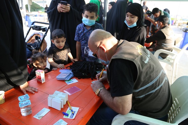 برپایی پایگاه‌های آشنایی با بیماری کرونا در مسیر پیاده‌روی اربعین +فیلم و عکس