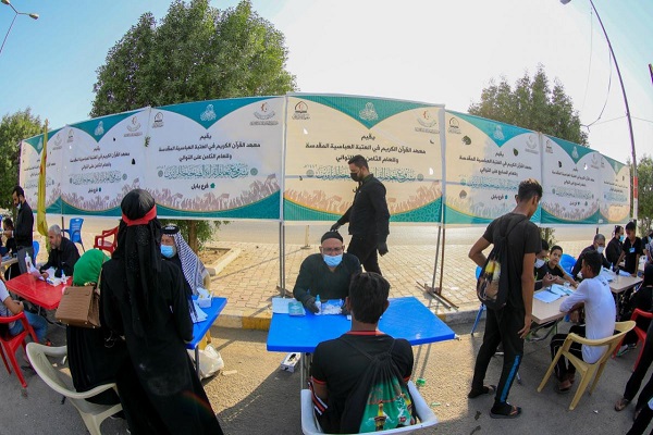 استقبال گسترده از آموزش قرائت صحیح قرآن کریم در زیارت اربعین