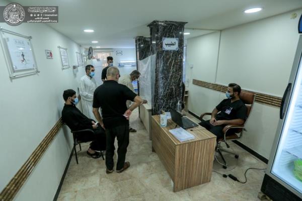 ادامه خدمات رسانی به زائران اربعین از سوی آستان علوی +عکس