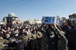 مراسم وداع با شهید مدافع حرم «زکریا شیری» در قزوین