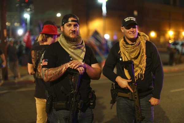 شادی طرفداران بایدن و ناراحتی حامیان ترامپ + عکس