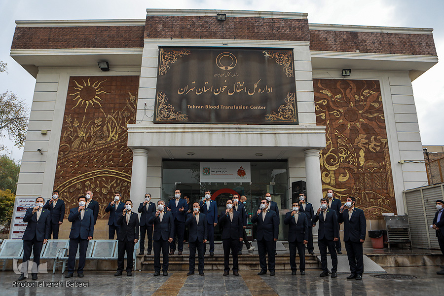 حضور گروه همخوانی محمد رسولالله(ص) در سازمان انتقال خون حضور گروه همخوانی محمد رسولالله(ص) در سازمان انتقال خون