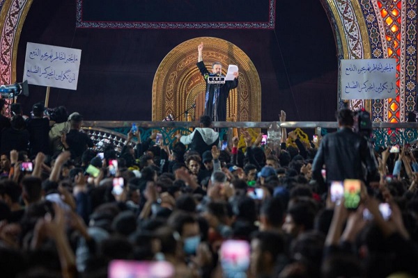 برگزاری مراسم عزاداری ایام فاطمیه در آستان مقدس عباسی + عکس