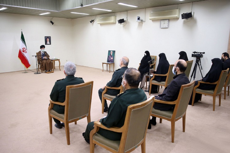 دیدار خانواده سردار سپهبد شهید سلیمانی با رهبر معظم انقلاب