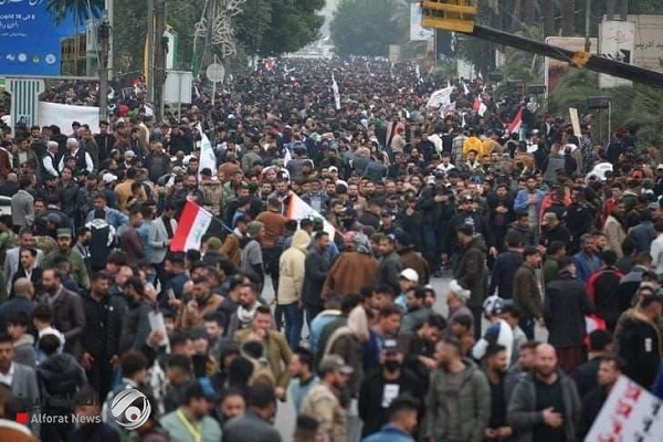تجمع میلیونی بغداد به مناسبت سالگرد شهادت سردار سلیمانی:خون‌بهای این شهدا خروج کامل نظامیان اشغالگر است