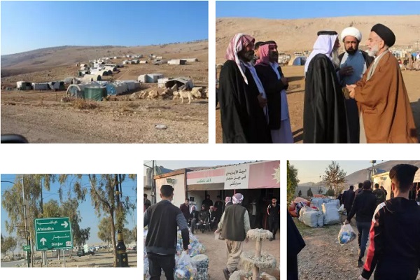 کمک‌های بشردوستانه دفتر آیت‌الله سیستانی به خانواده‌های نیازمند ایزدی در عراق