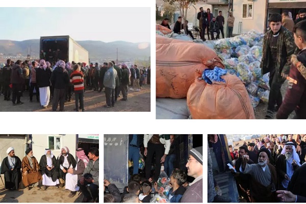 کمک‌های بشردوستانه دفتر آیت‌الله سیستانی به خانواده‌های نیازمند ایزدی در عراق