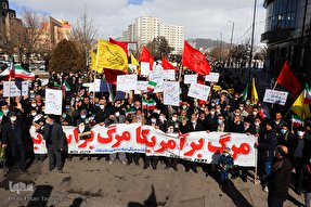 راهپیمایی حمایت از مردم مظلوم یمن در زنجان‎‎