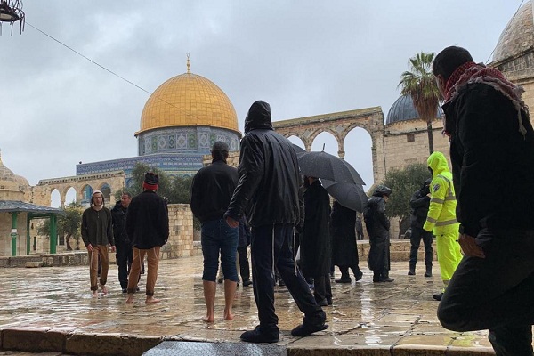 ورود غیرقانونی اعضای کابینه صهیونیستی به مصلای القبلی مسجد الاقصی/آماده