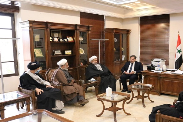 رؤسای جامعةالمصطفی و دانشگاه دمشق با یکدیگر دیدار کردند رؤسای جامعةالمصطفی و دانشگاه دمشق با یکدیگر دیدار کردند