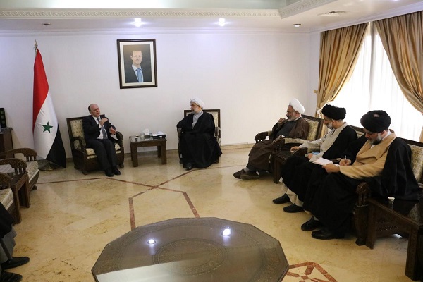 دیدار علی عباسی رئیس جامعه المصطفی با بسام بشیرابراهیم وزیر علوم سوریه دیدار علی عباسی رئیس جامعه المصطفی با بسام بشیرابراهیم وزیر علوم سوریه