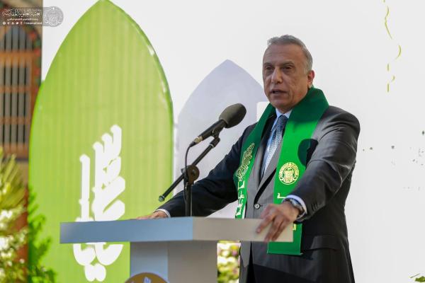 رونمایی از پیشکشی ایرانیان به حرم امام علی (ع) با حضور نخست وزیر عراق+عکس