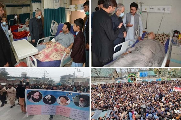 ابراز همدردی نماینده ایران با خانواده شهدای مسجد پیشاور + عکس